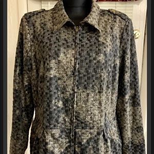 ERIN LONDON Zipper Jacket.  Size 16w